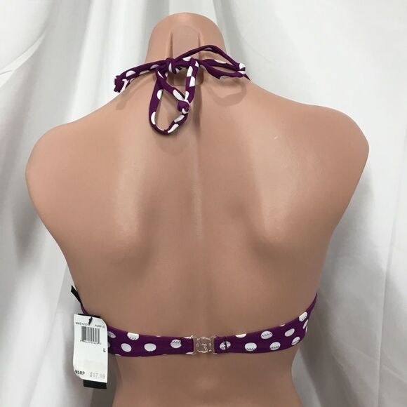 Marie Meili O Ring Polka Dot Bikini Top (D7) - Picture 3 of 8